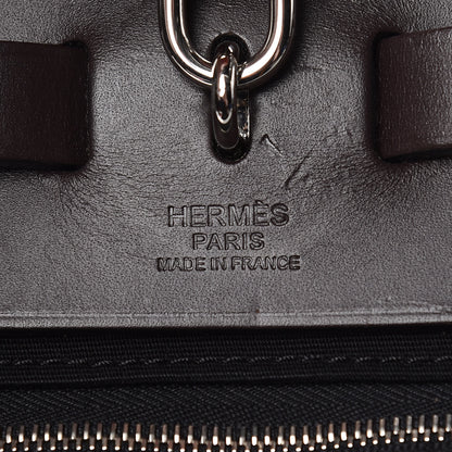 Hermes Toile Vache Hunter Herbag Zip 31 PM Black Ebene 12 of 15