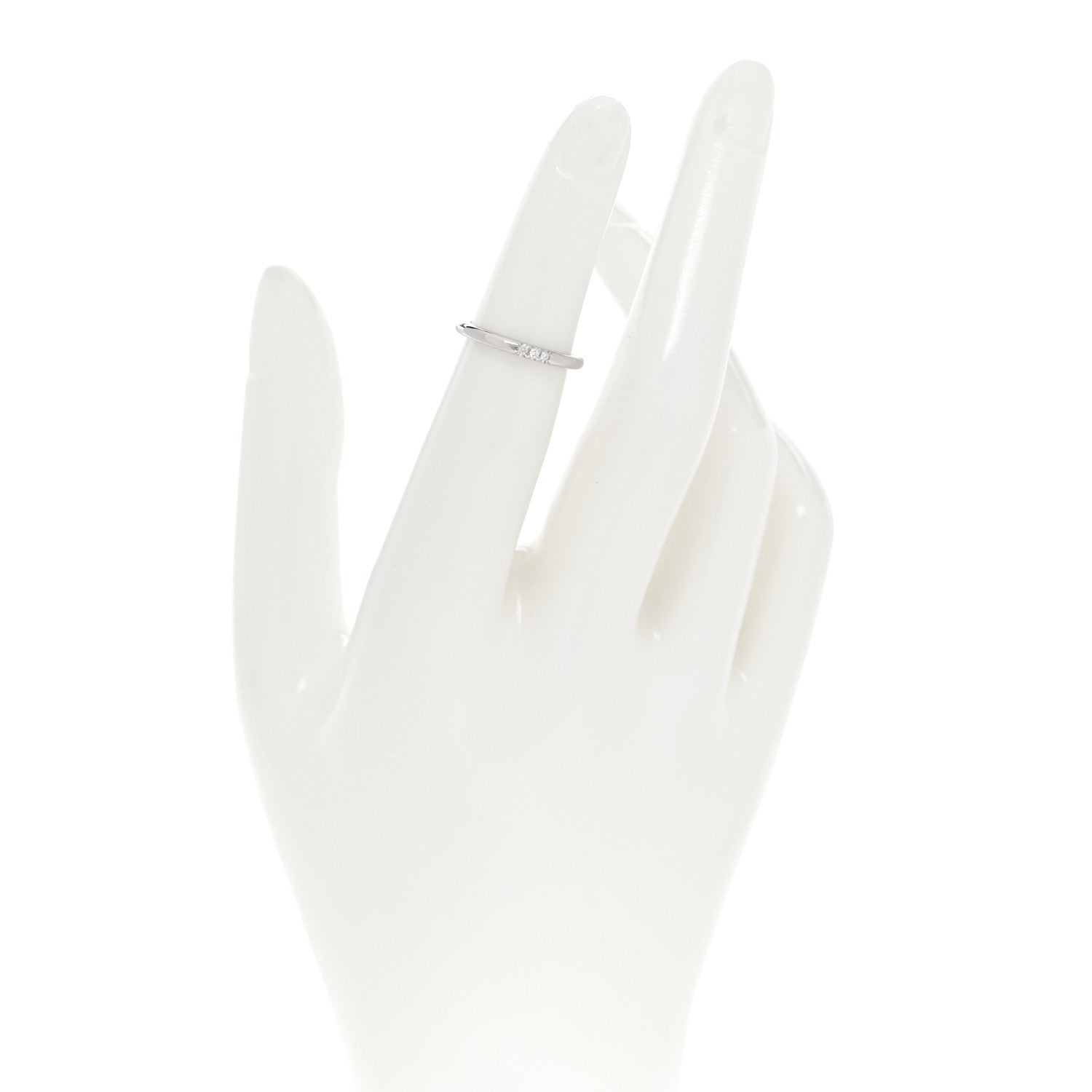 Tiffany Platinum Diamond 2mm Classic Wedding Band Ring 47 4.25 2 of 4