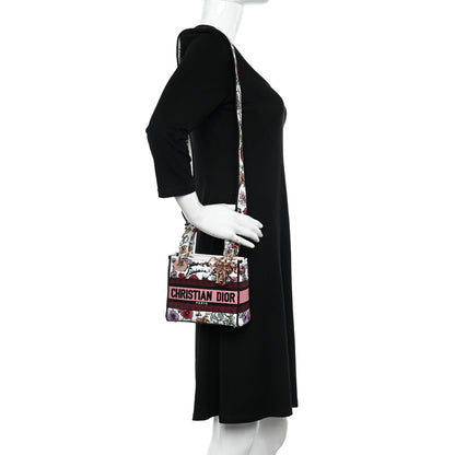 Christian Dior Canvas Florilegio Embroidered Mini Lady D-Lite White Multicolor 2 of 12