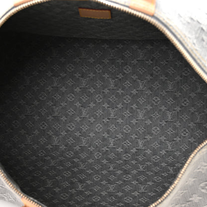 Louis Vuitton Denim Monogram Studded Keepall Bandouliere 45 Cloudy Grey 4 of 8