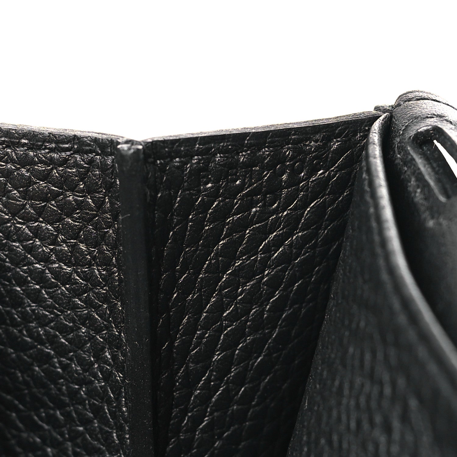 Hermes Taurillon Clemence Halzan 25 Black 7 of 10