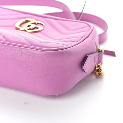 Gucci Calfskin Matelasse Mini GG Marmont Chain Shoulder Bag Candy Mousse 8 of 8