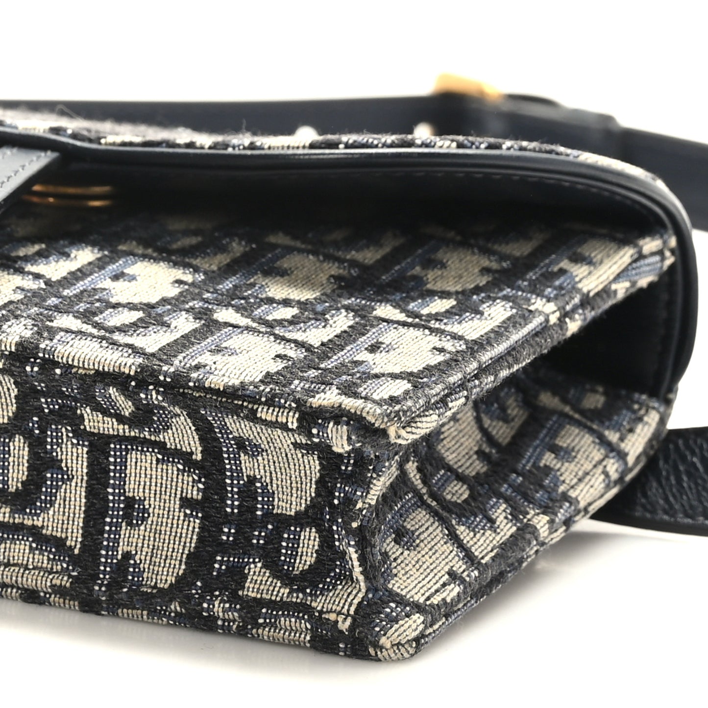 Oblique Saddle Belt Bag Blue