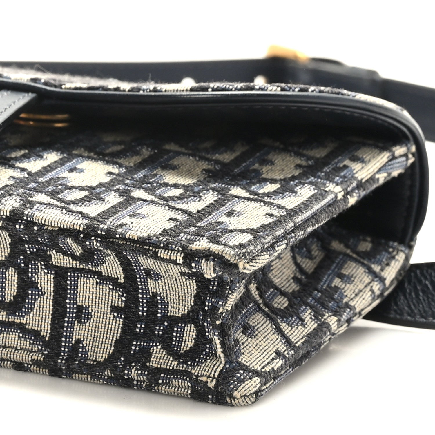 Christian Dior Oblique Saddle Belt Bag Blue 9 of 10