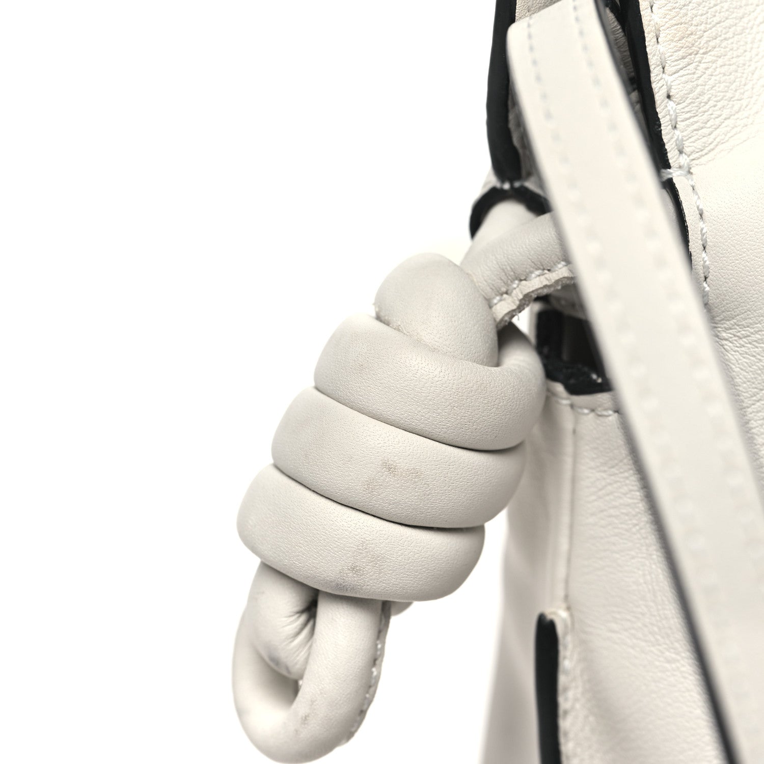 Loewe Calfskin Small Flamenco Knot Bag Soft White 12 of 12