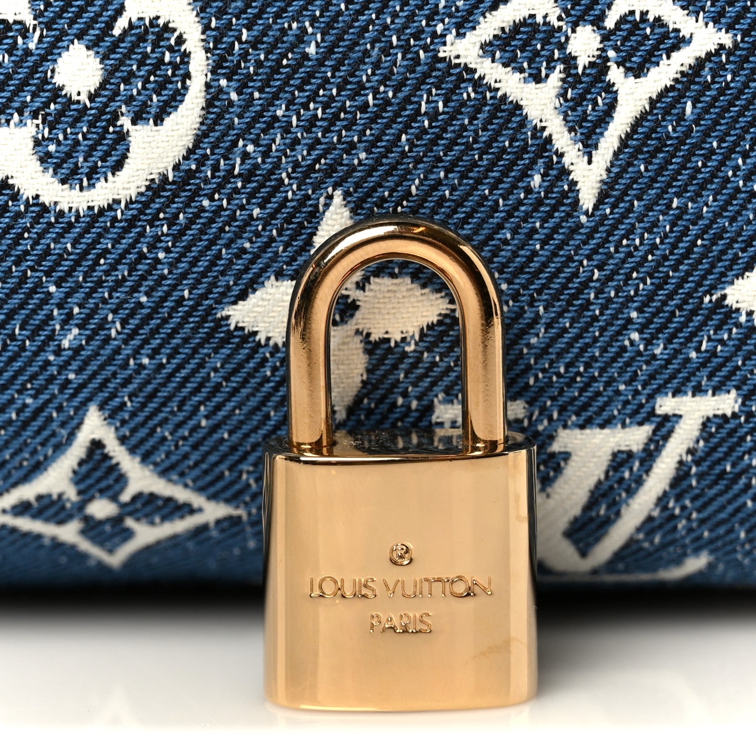 Louis Vuitton Monogram Jacquard Denim Speedy Bandouliere 25 Bleu 7 of 13