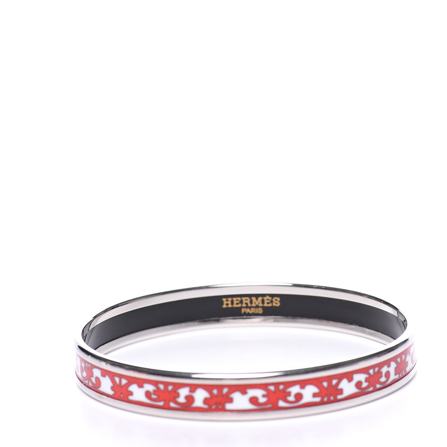 Hermes Enamel Printed Narrow Balcons Du Guadalquivir Bracelet 65 2 of 6