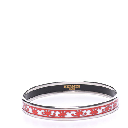 Hermes Enamel Printed Narrow Balcons Du Guadalquivir Bracelet 65 2 of 6