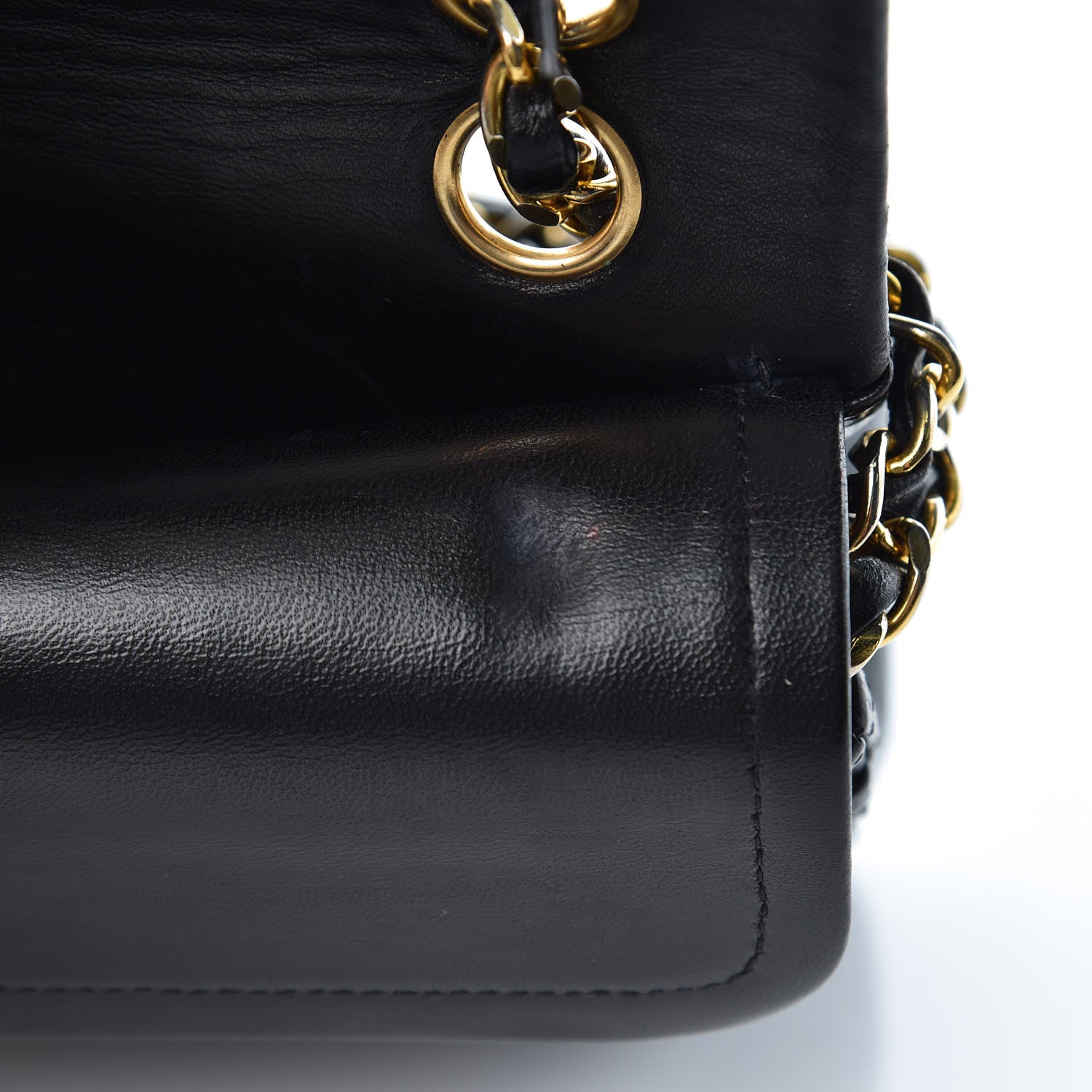 Chanel Lambskin Quilted Small Double Flap Black 11 of 15