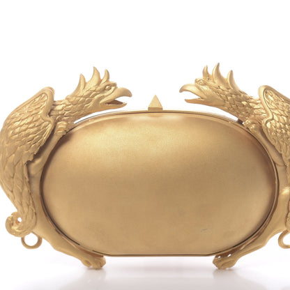 Valentino Garavani Metal Gryphon Clutch Gold 11 of 15