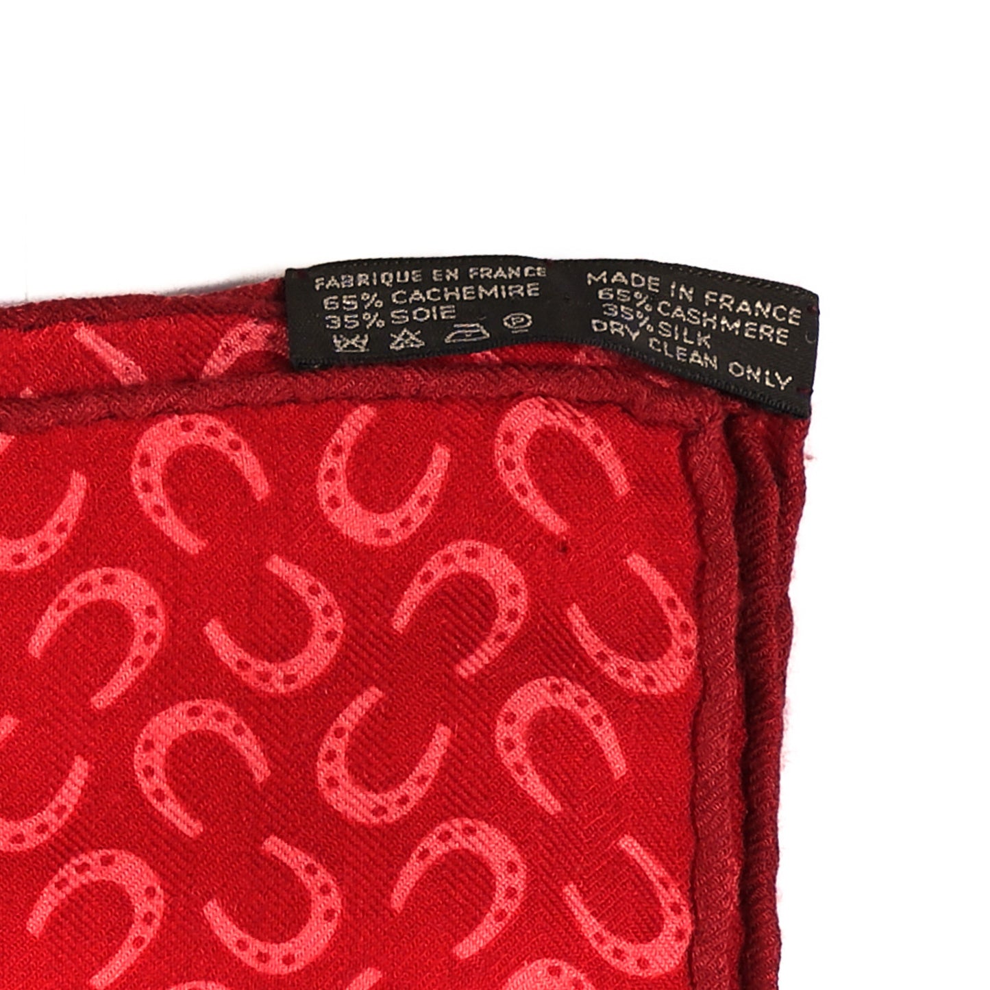Cashmere Silk A Cheval Sur Mon Carre Shawl 140 Rouge Crevette Bois De Rose