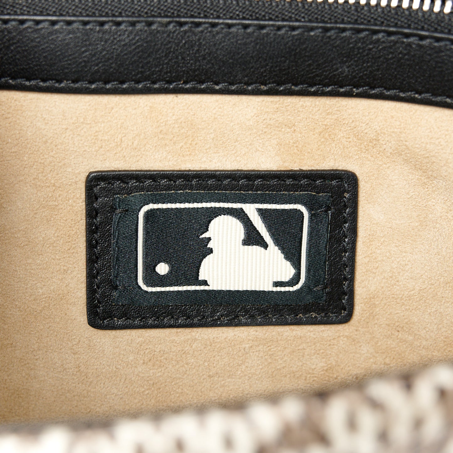 X MLB GG Supreme Monogram Snakeskin NY Yankees Patch Embroidered Small Dionysus Shoulder Bag