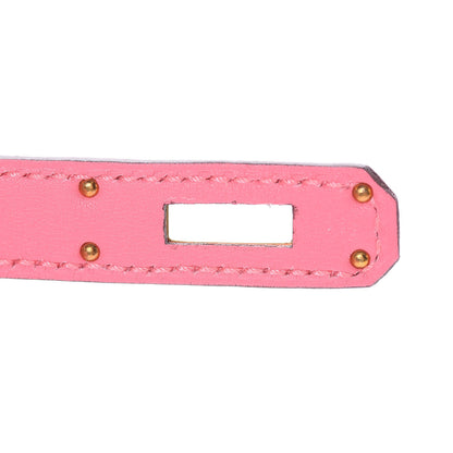 Hermes Swift Kelly Cut Clutch Pochette Rose Azalee 26 of 27