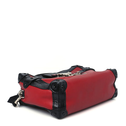 Louis Vuitton Calfskin Petite Malle Soft MM Rouge 3 of 9