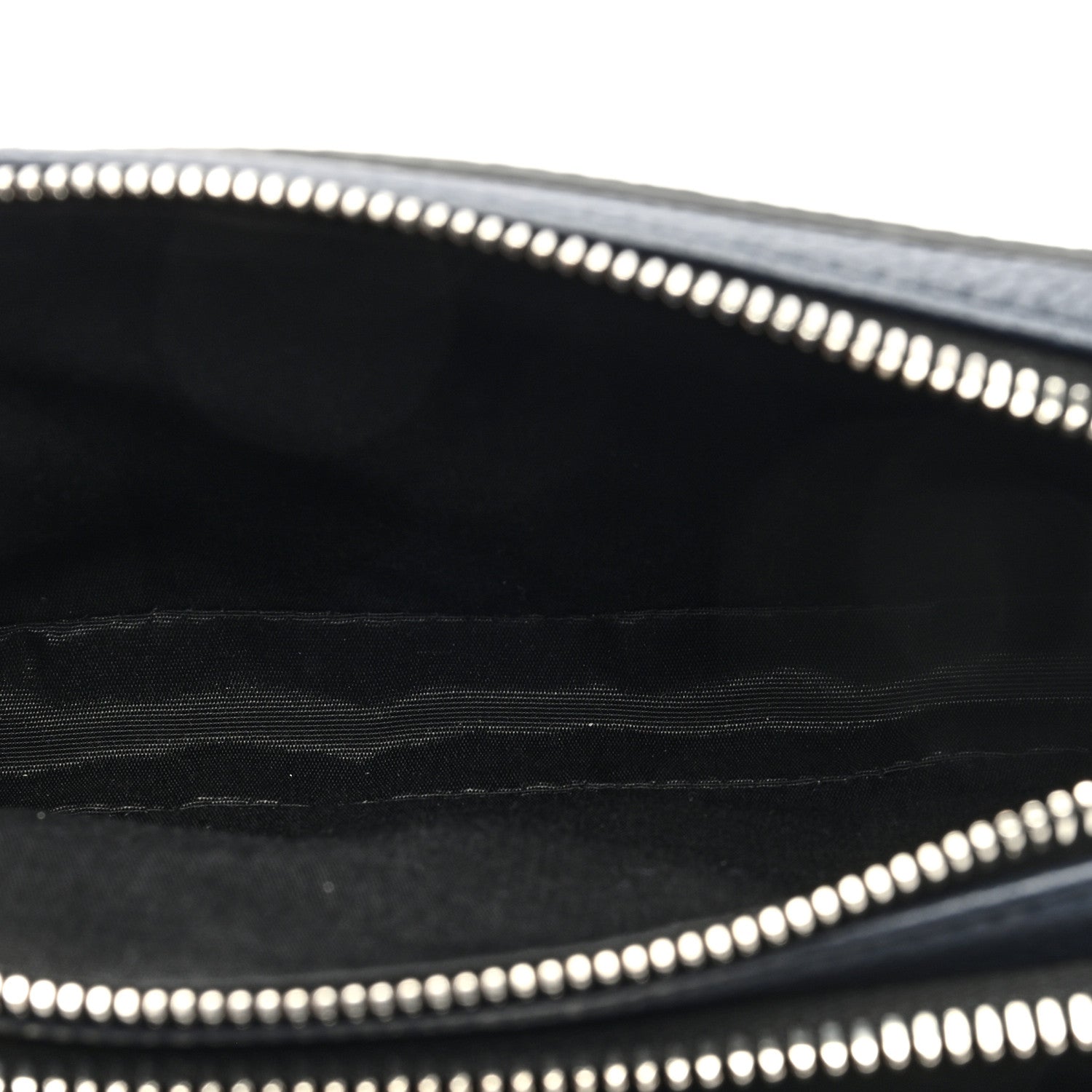 Christian Dior X SHAWN STUSSY Grained Calfskin Ox Head Crossbody Double Zip Crossbody Pouch Navy Blue 5 of 9