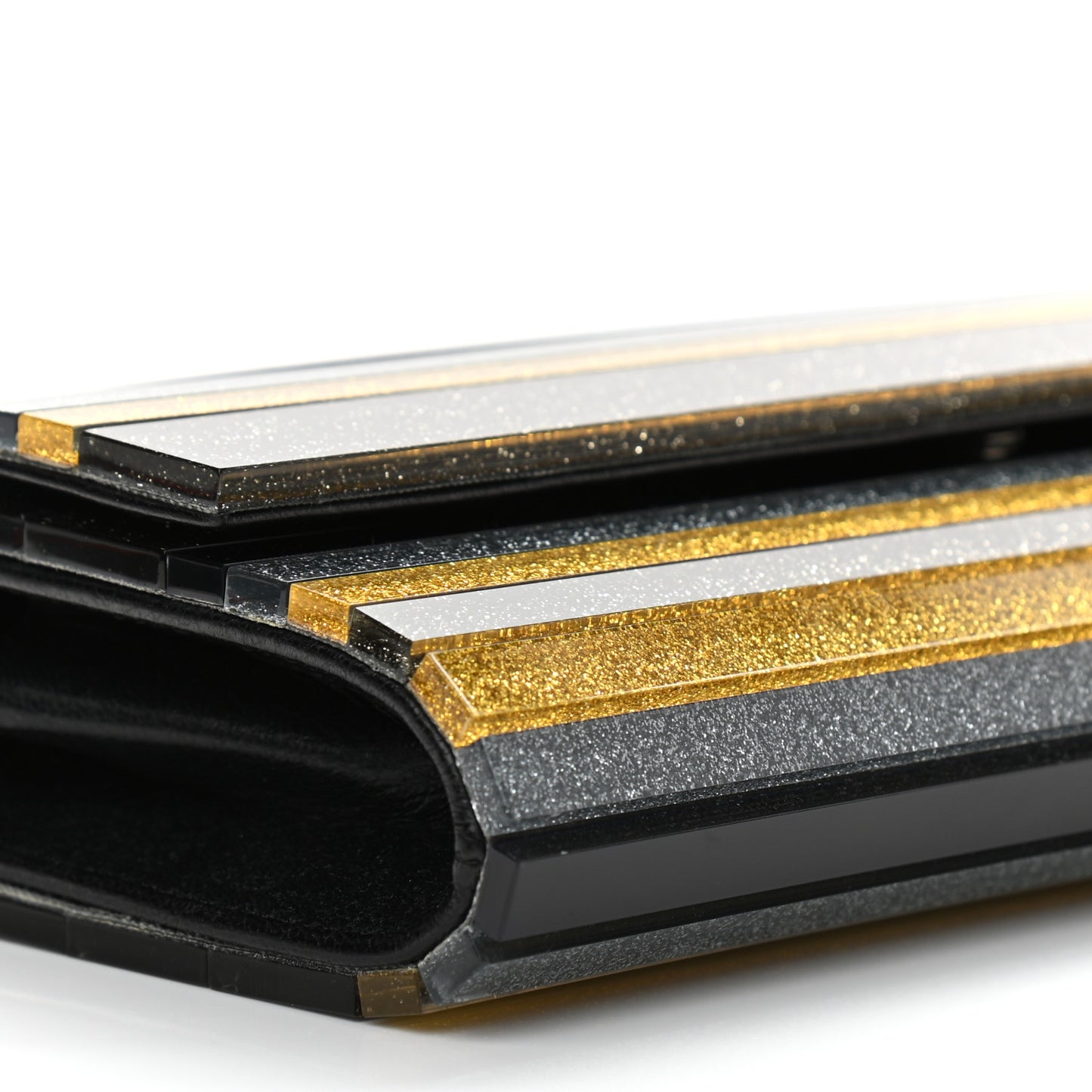 Acrylic Glitter Sweetie Clutch Multicolor