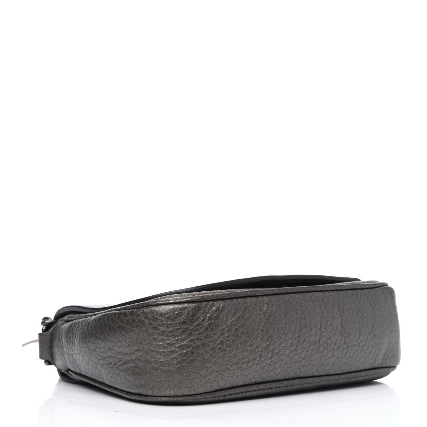 Metallic Pebbled Calfskin Small Soho Flap Crossbody Sasso