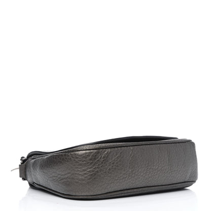 Gucci Metallic Pebbled Calfskin Small Soho Flap Crossbody Sasso 3 of 5