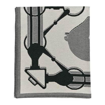 Hermes Wool Cashmere Plaid Tatersale Blanket 1 of 6