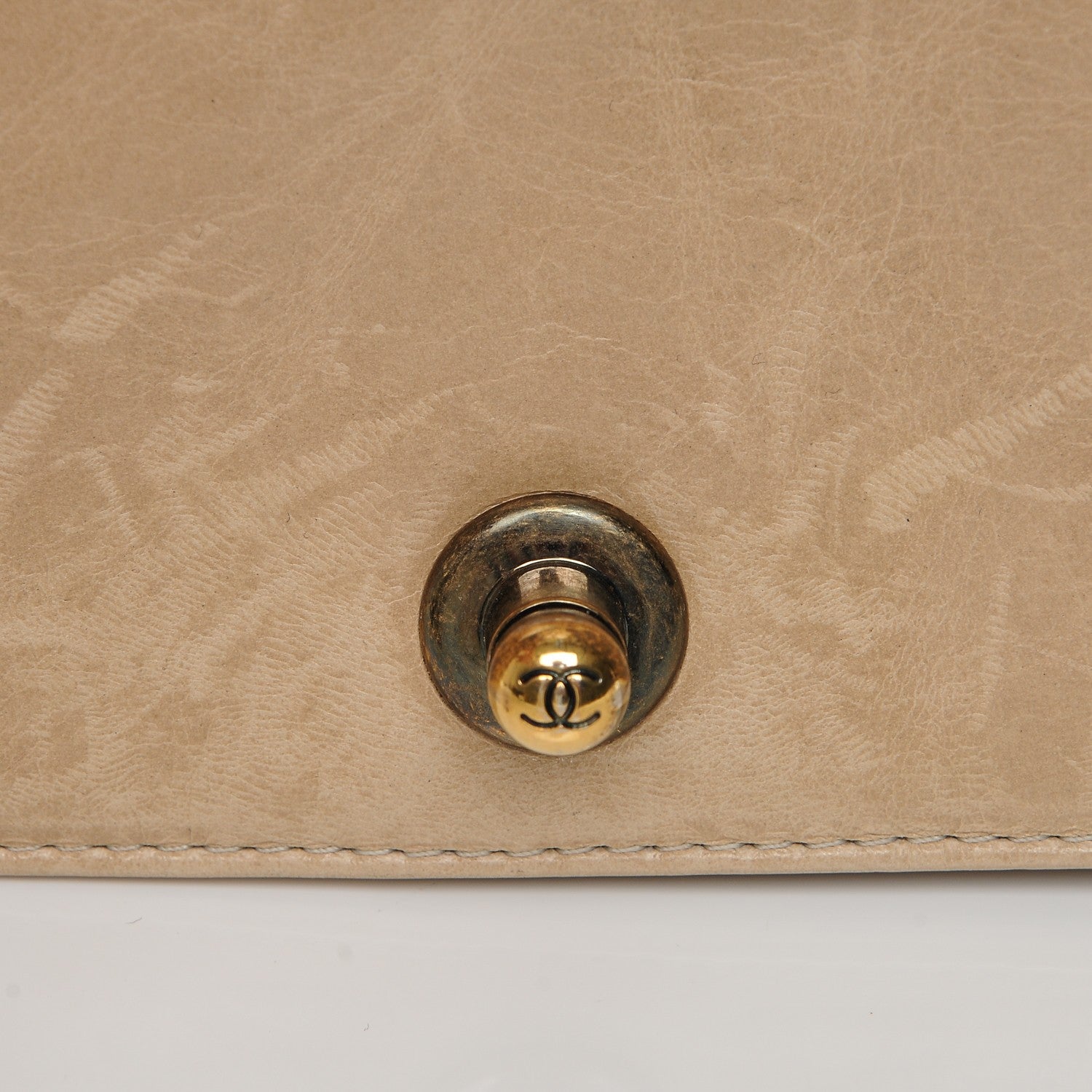 Chanel Glazed Calfskin Quilted Large Boy Flap Beige 8 of 9