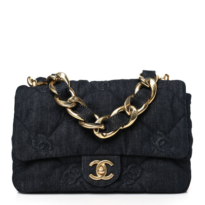 Chanel Denim Quilted Medium Funky Town Flap Black 1 of 9