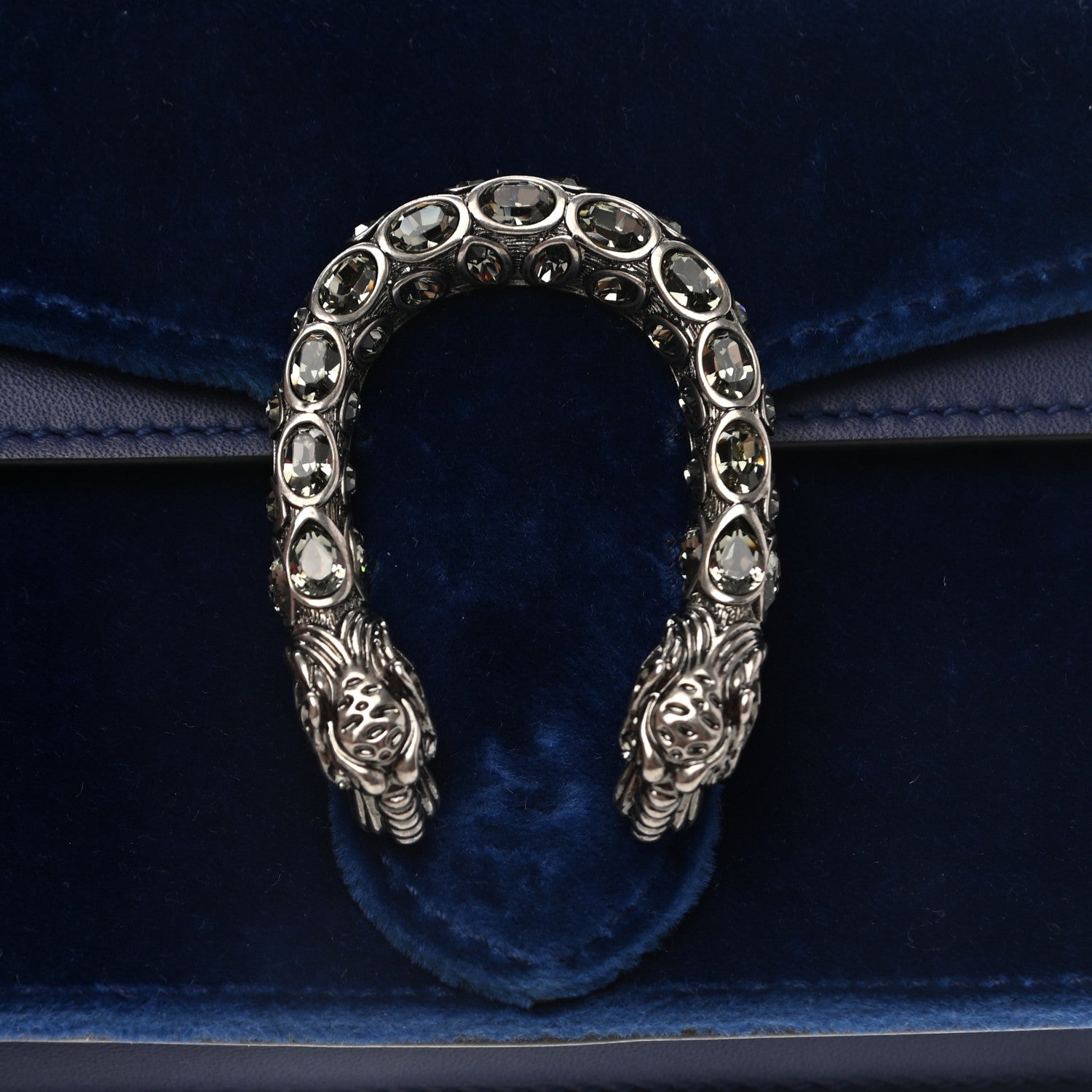 Gucci Velvet Super Mini Dionysus Shoulder Bag Cobalt 11 of 11