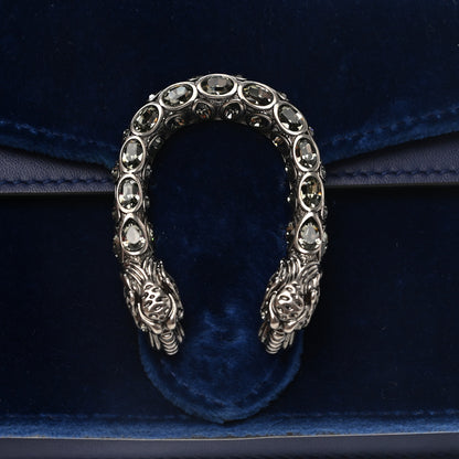 Gucci Velvet Super Mini Dionysus Shoulder Bag Cobalt 11 of 11