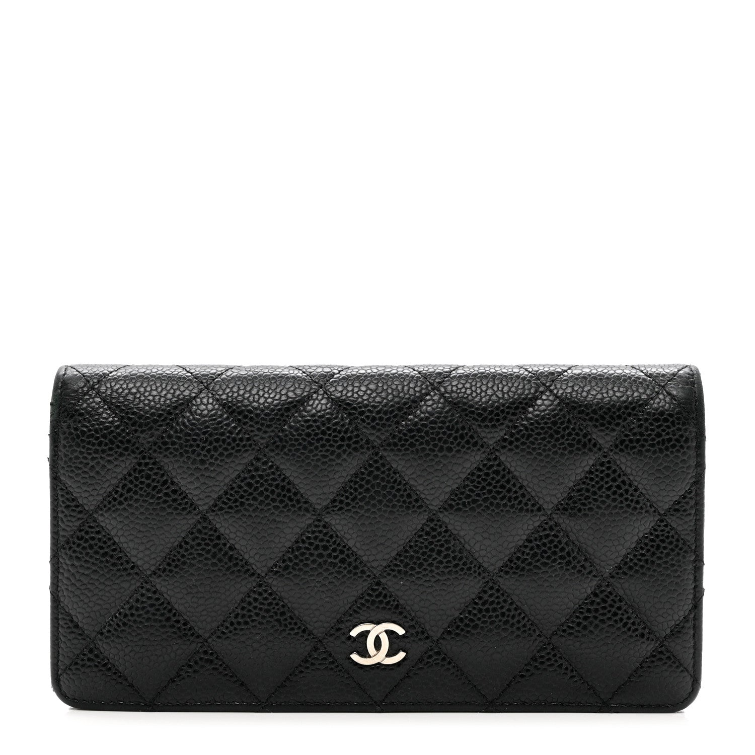 Chanel Caviar Quilted Yen Wallet Black 1 of 10