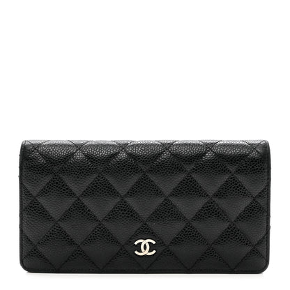 Chanel Caviar Quilted Yen Wallet Black 1 of 10