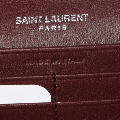 Saint Laurent Lambskin Y Quilted Monogram Large Loulou Flap Wallet Legion Red 9 of 12