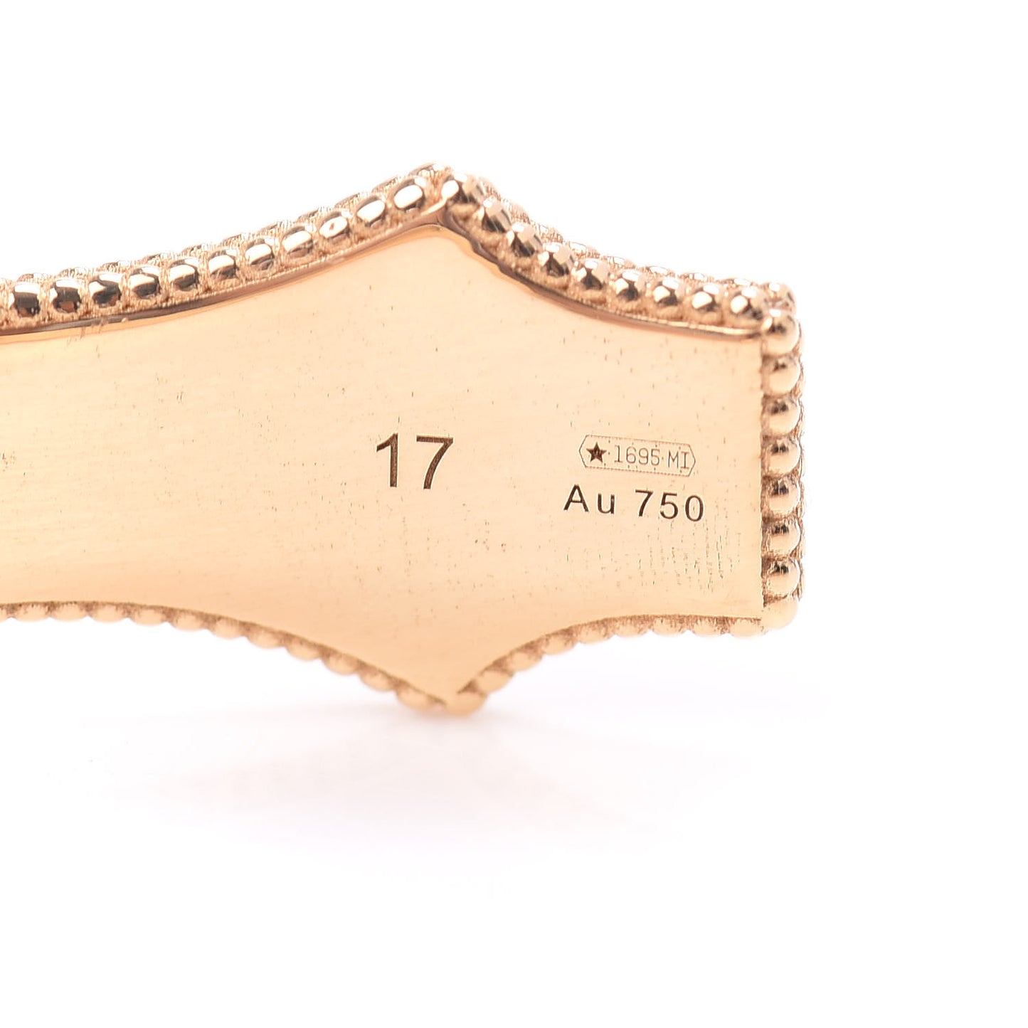 18K Yellow Gold Black Enamel Icon Blooms Cuff Bracelet