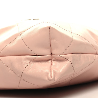 Chanel Shiny Calfskin Quilted Small Chanel 22 Light Pink 12 of 12