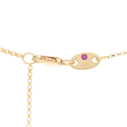 Roberto Coin 18K Yellow Gold Medium Princess Flower Pendant Necklace 4 of 4