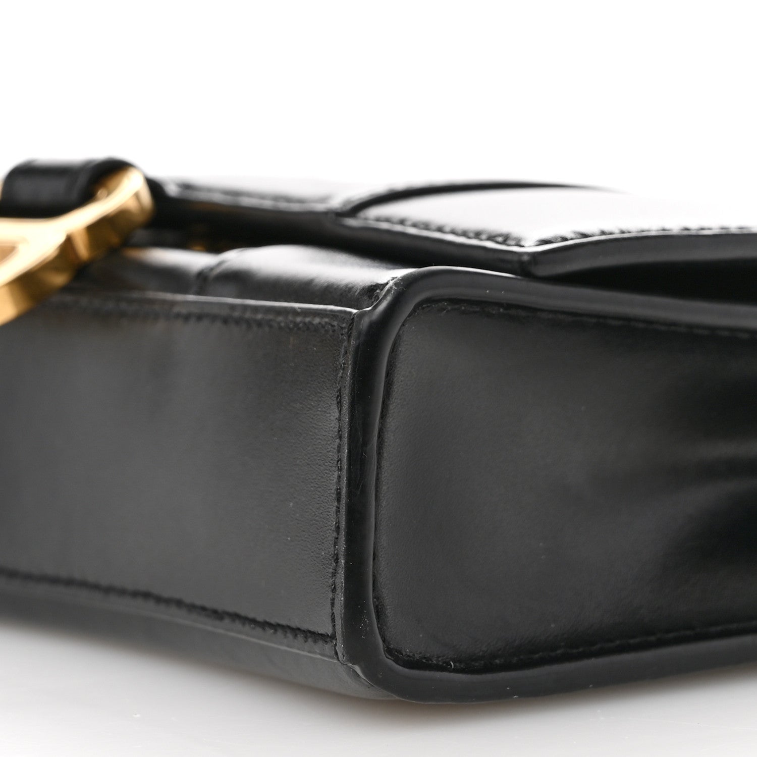 Balenciaga Shiny Box Calfskin Hourglass Chain Bag Black 9 of 9