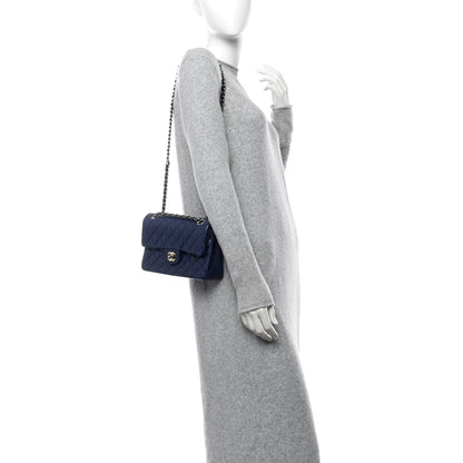 Chanel Caviar Quilted Small Double Flap Navy 2 of 10