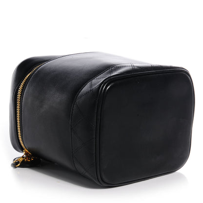 Chanel Lambskin Vanity Cosmetic Case Black 4 of 7