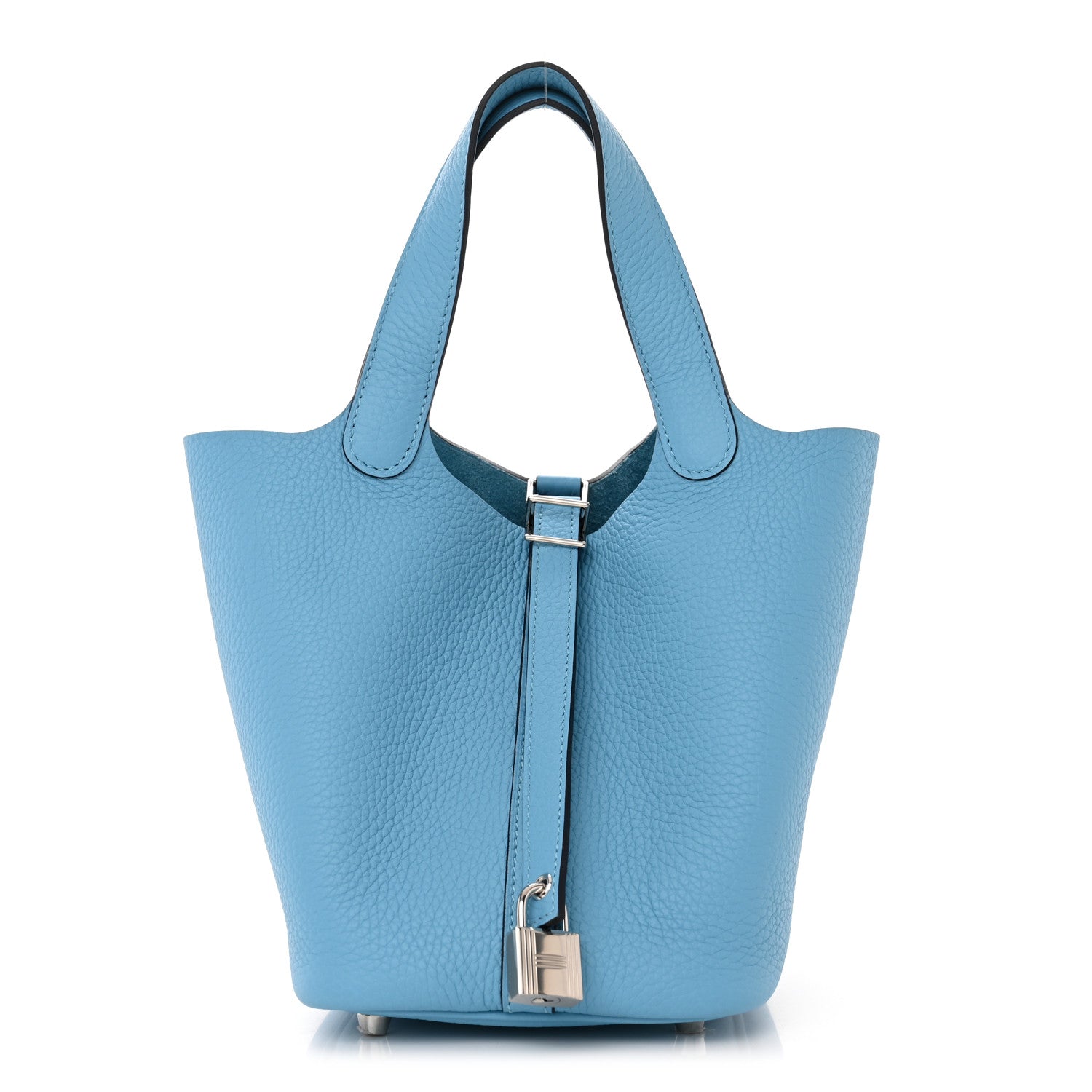 Hermes Taurillon Clemence Picotin Lock 18 PM Bleu Du Nord 1 of 10