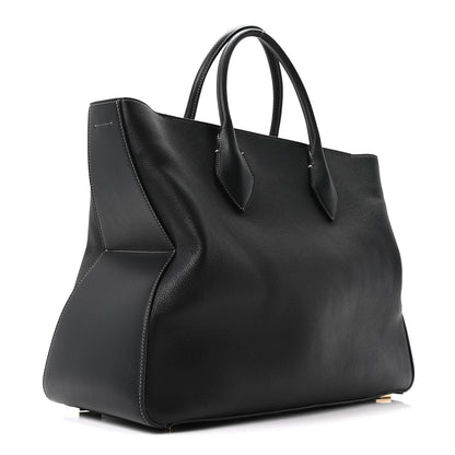 Salvatore Ferragamo Calfskin Star Large Tote Black 2 of 9