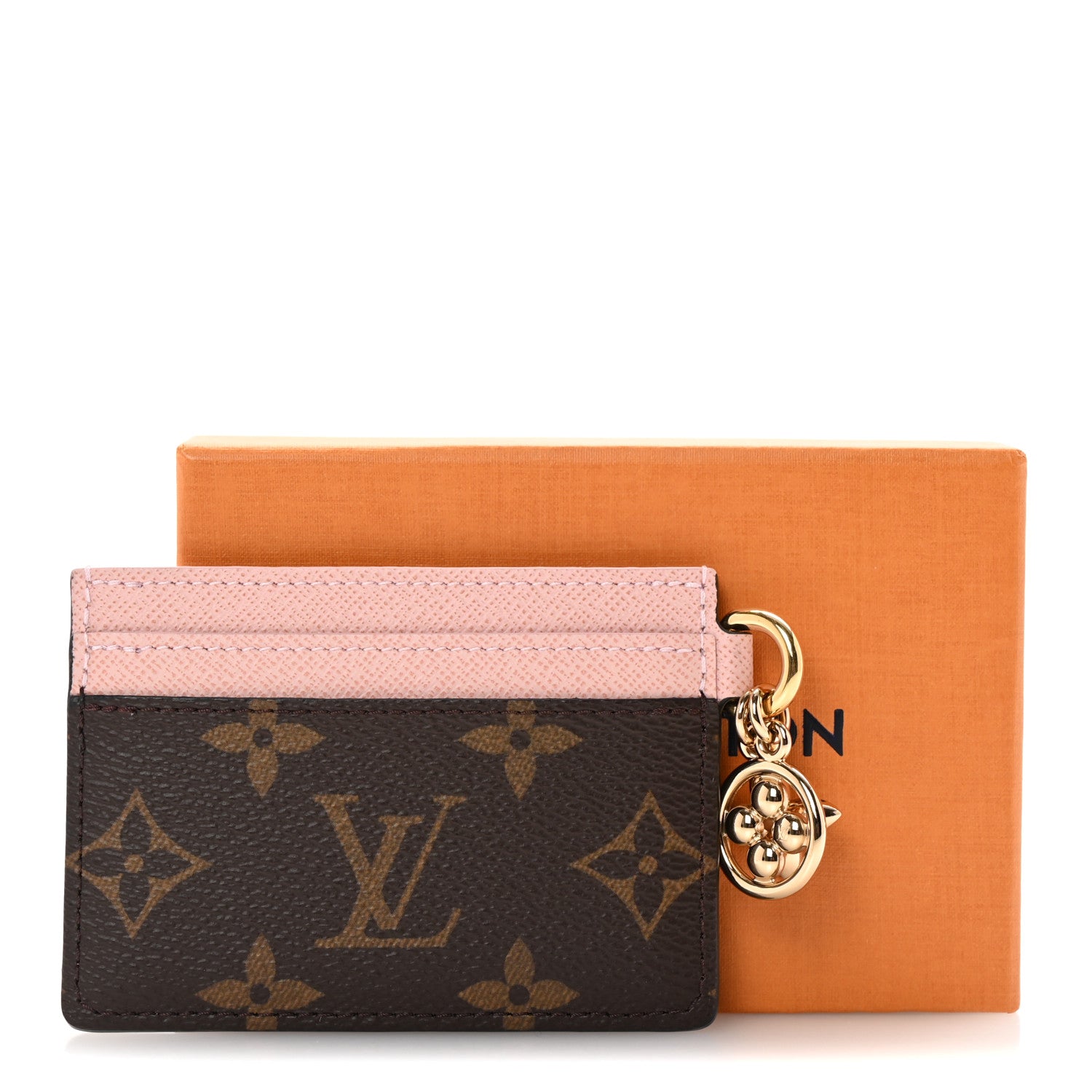 Louis Vuitton Monogram LV Charms Card Holder Rose Ballerine 7 of 7
