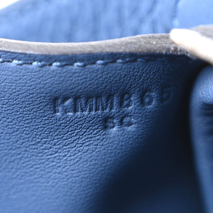Hermes Taurillon Clemence Mini Lindy 20 Bleu Tie 7 of 11