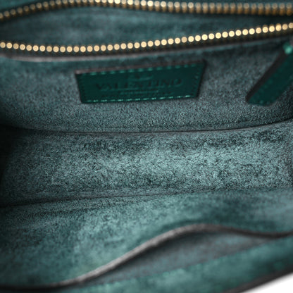 Valentino Garavani Vitello Small Glam Lock Rockstud Flap Light Emerald 5 of 12