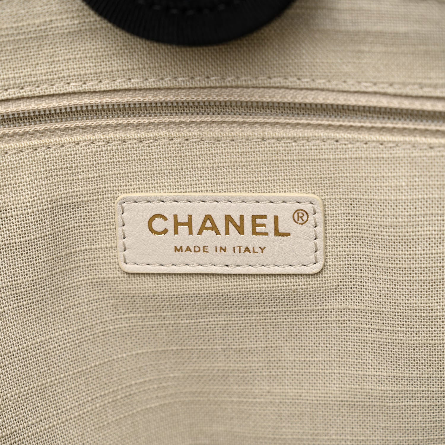 Chanel Canvas Medium Deauville Tote Black 8 of 13