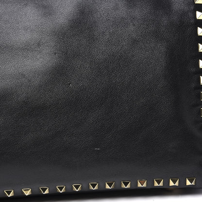 Valentino Garavani Vitello Medium Rockstud Tote Black 9 of 11