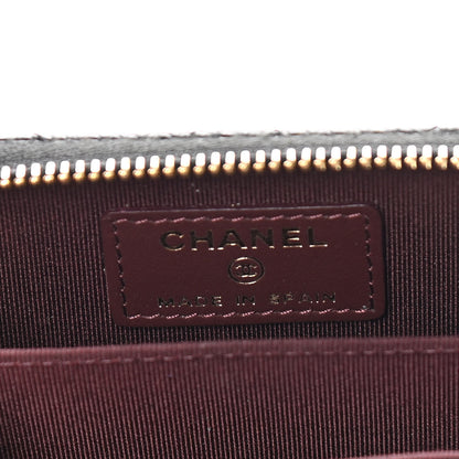 Chanel Caviar Quilted Zip Coin Purse Black 6 of 13