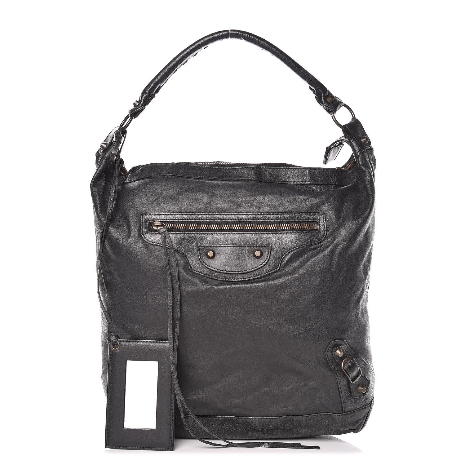 Balenciaga Agneau Classic Hardware Day Hobo Black 1 of 12