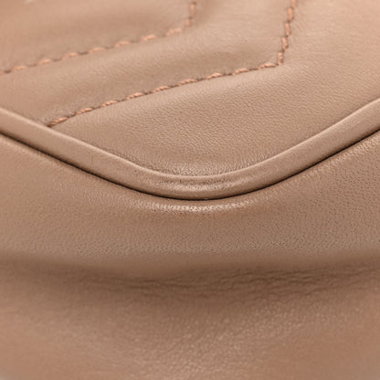 Gucci Calfskin Matelasse Super Mini GG Marmont Shoulder Bag Porcelain Rose 13 of 18