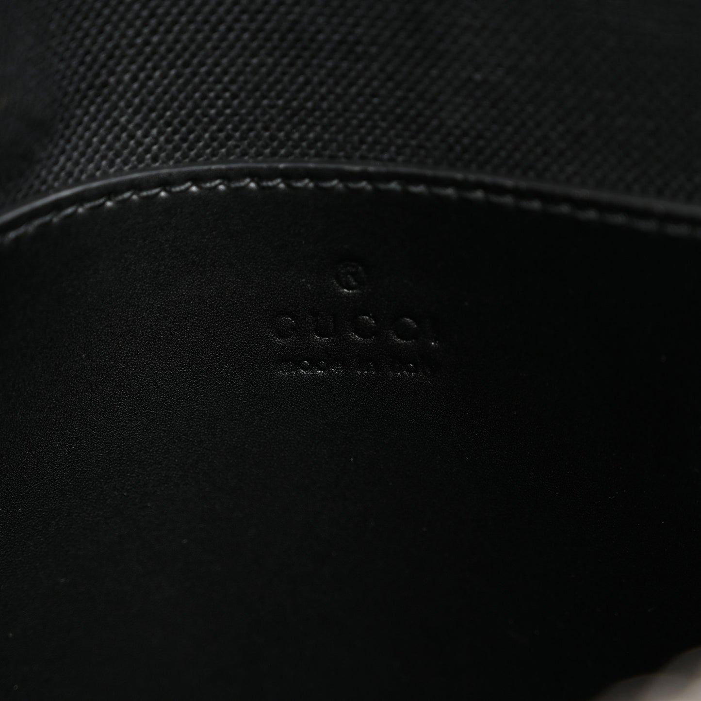 GG Supreme Monogram Web Small Flat Messenger Bag Black Grey