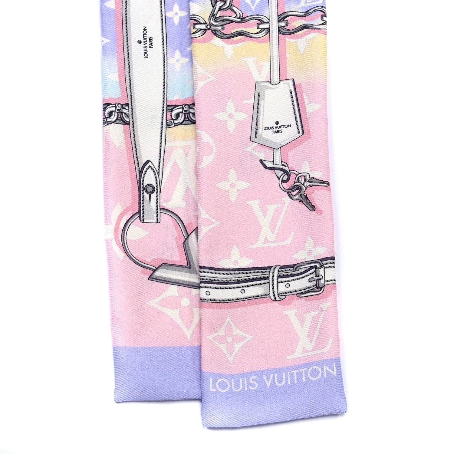 Louis Vuitton Silk Monogram Escale Confidential Bandeau Pink 3 of 6