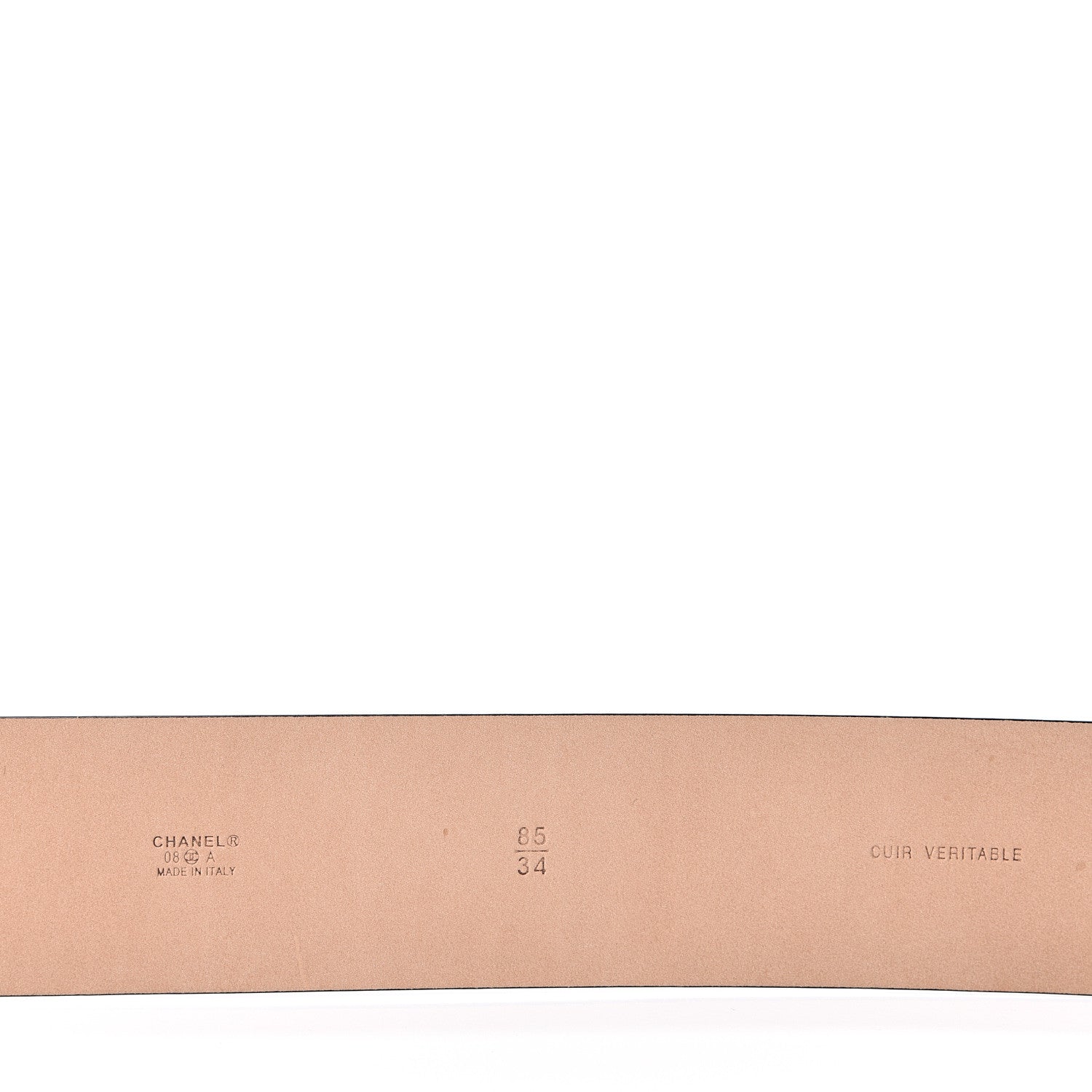 Chanel Calfskin Belt 85 34 Black 8 of 8