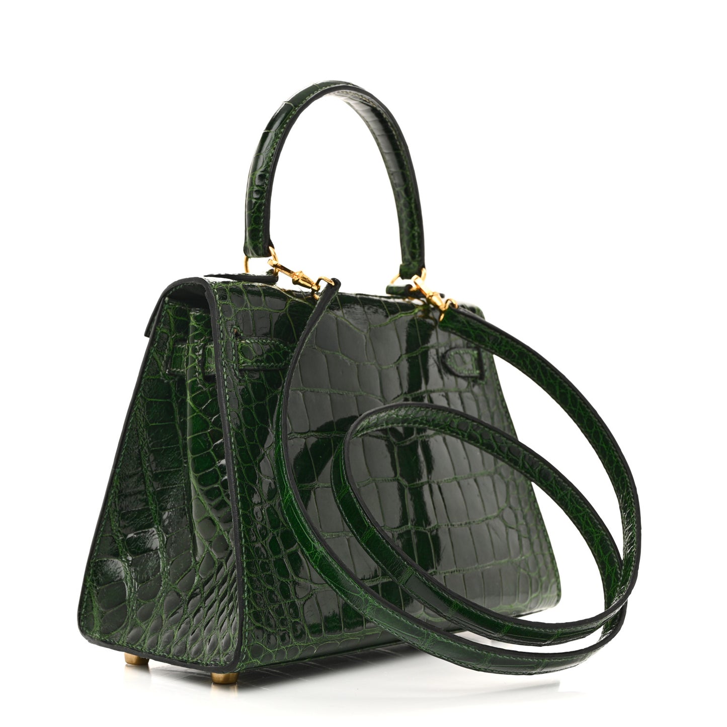 Alligator Mini Kelly Sellier 20 Vert Fonce
